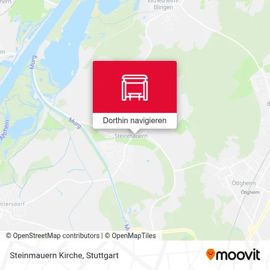 Steinmauern Kirche Karte