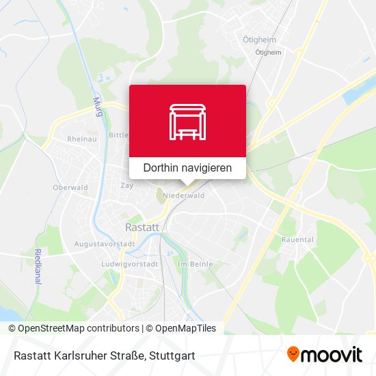 Rastatt Karlsruher Straße Karte