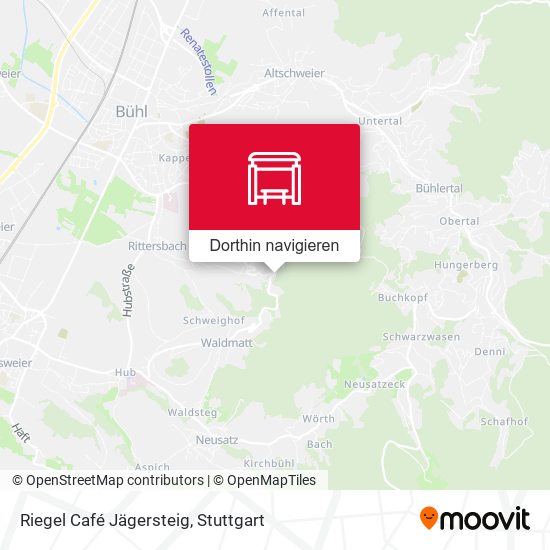 Riegel Café Jägersteig Karte