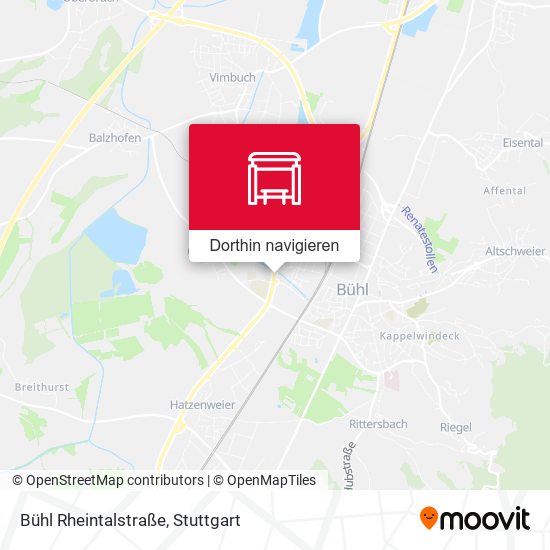 Bühl Rheintalstraße Karte