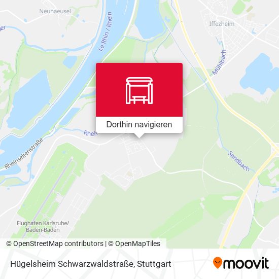 Hügelsheim Schwarzwaldstraße Karte