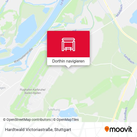 Hardtwald Victoriastraße Karte
