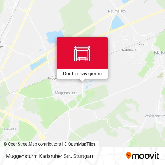 Muggensturm Karlsruher Str. Karte