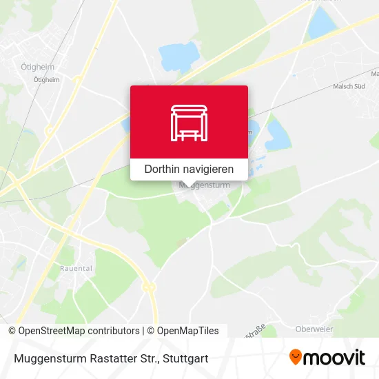 Muggensturm Rastatter Str. Karte