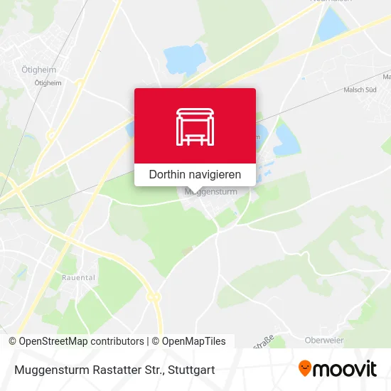 Muggensturm Rastatter Str. Karte