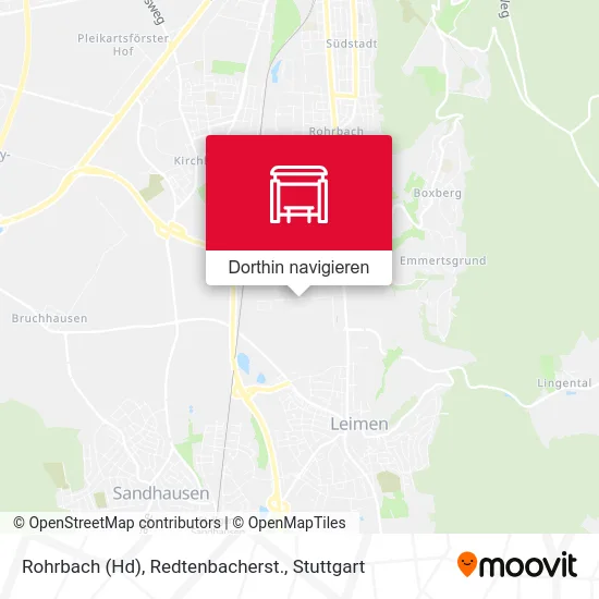 Rohrbach (Hd), Redtenbacherst. Karte
