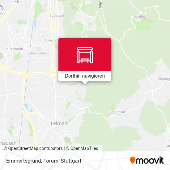 Emmertsgrund, Forum Karte