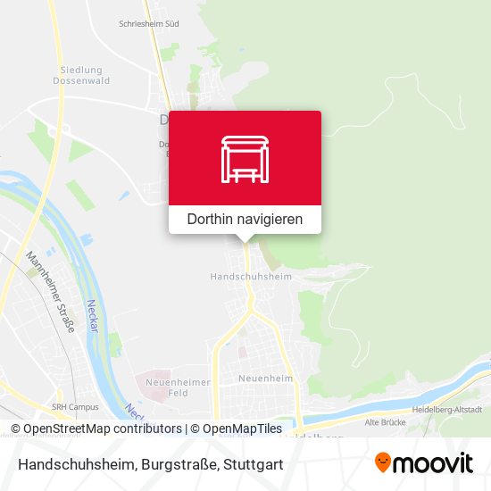 Handschuhsheim, Burgstraße Karte