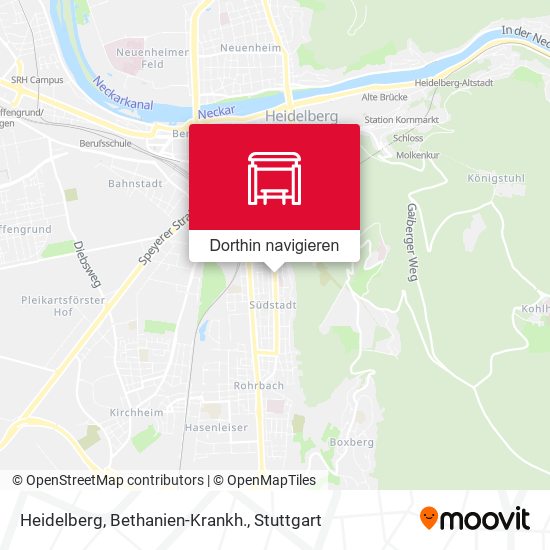 Heidelberg, Bethanien-Krankh. Karte