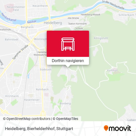 Heidelberg, Bierhelderhhof Karte