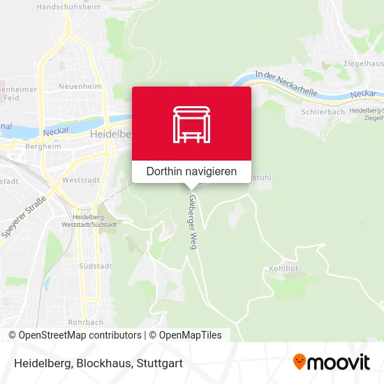 Heidelberg, Blockhaus Karte