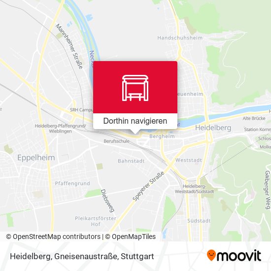 Heidelberg, Gneisenaustraße Karte