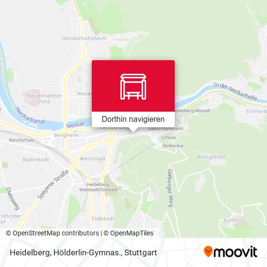 Heidelberg, Hölderlin-Gymnas. Karte
