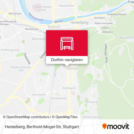 Heidelberg, Berthold-Mogel-Str Karte