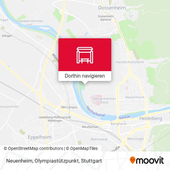 Neuenheim, Olympiastützpunkt Karte