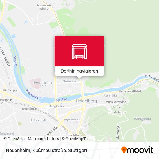 Neuenheim, Kußmaulstraße Karte