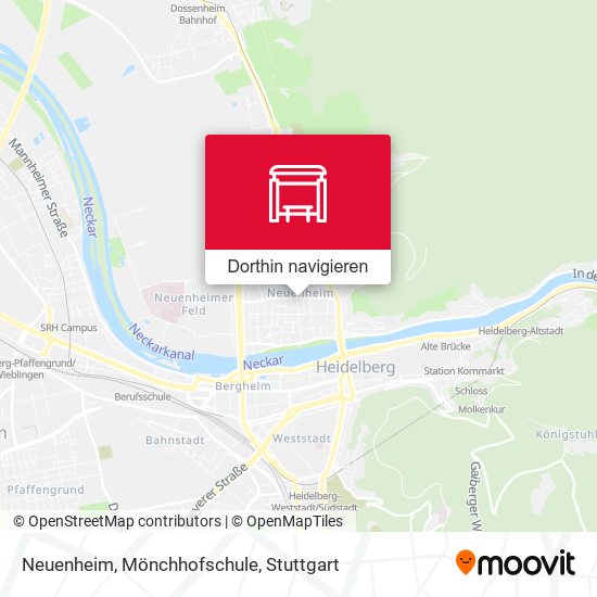 Neuenheim, Mönchhofschule Karte