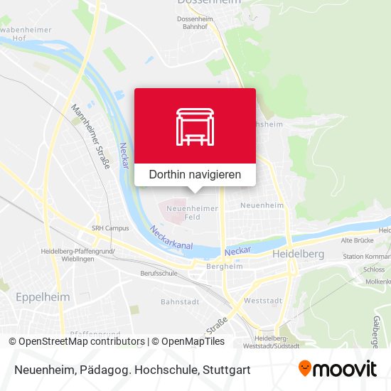 Neuenheim, Pädagog. Hochschule Karte