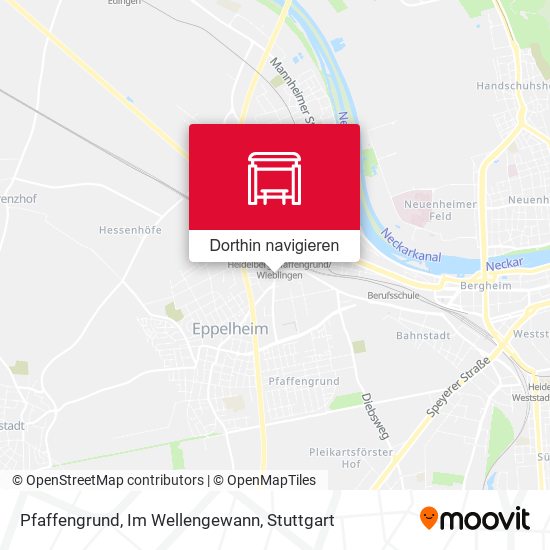 Pfaffengrund, Im Wellengewann Karte
