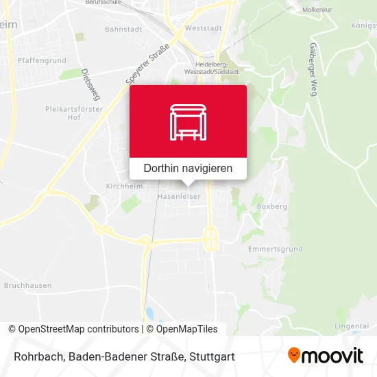 Rohrbach, Baden-Badener Straße Karte