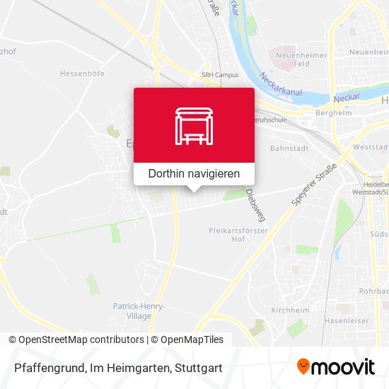Pfaffengrund, Im Heimgarten Karte