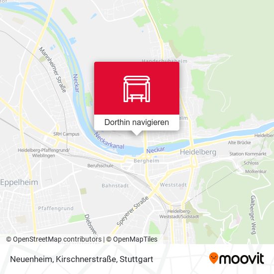 Neuenheim, Kirschnerstraße Karte