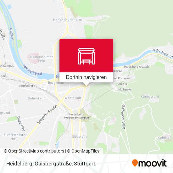 Heidelberg, Gaisbergstraße Karte