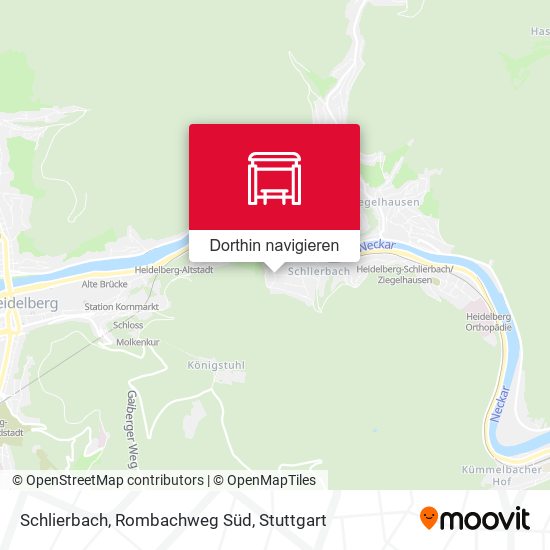 Schlierbach, Rombachweg Süd Karte