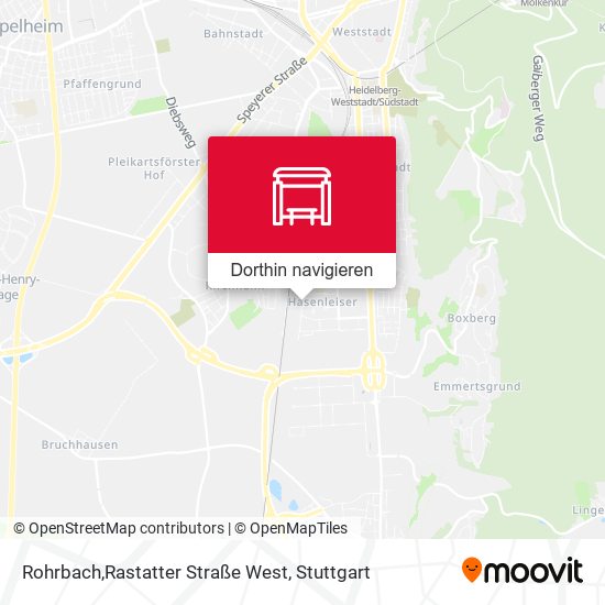 Rohrbach,Rastatter Straße West Karte