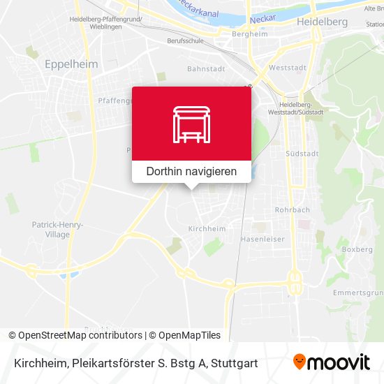 Kirchheim, Pleikartsförster S. Bstg A Karte
