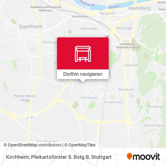 Kirchheim, Pleikartsförster S. Bstg B Karte