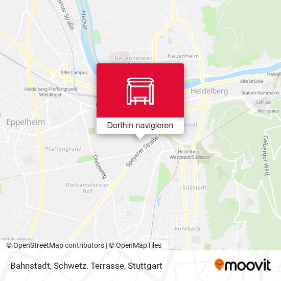Bahnstadt, Schwetz. Terrasse Karte