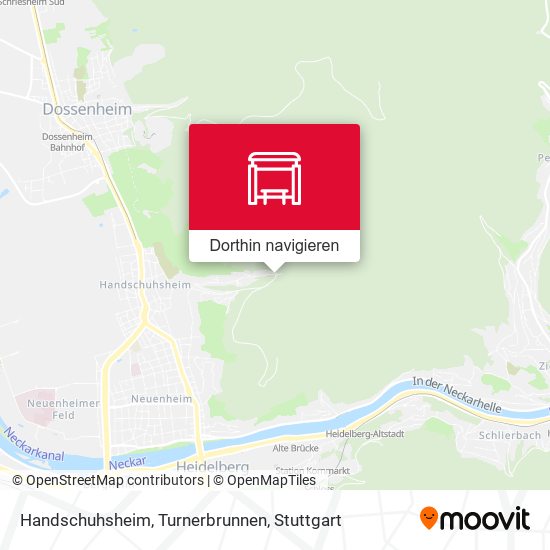 Handschuhsheim, Turnerbrunnen Karte