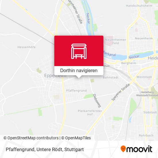 Pfaffengrund, Untere Rödt Karte