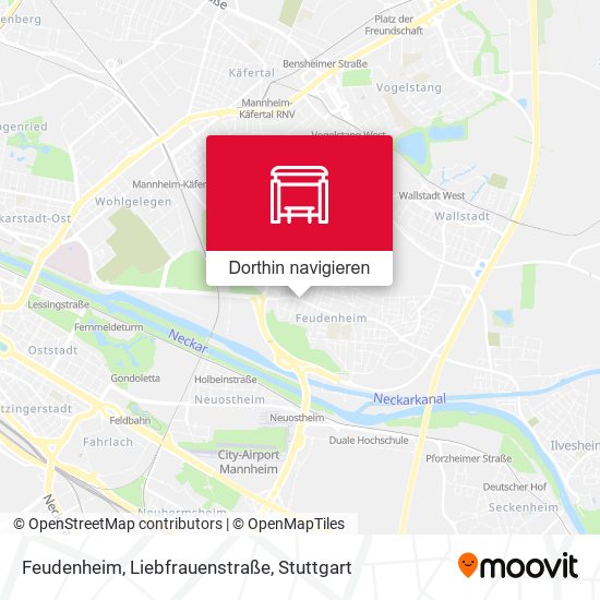 Feudenheim, Liebfrauenstraße Karte