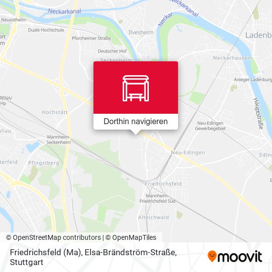 Friedrichsfeld (Ma), Elsa-Brändström-Straße Karte