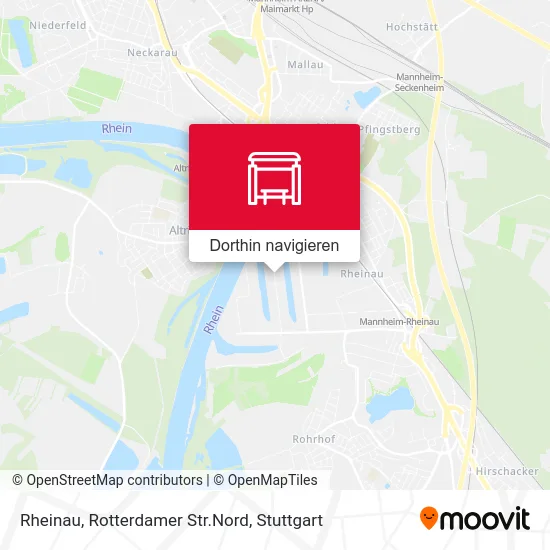 Rheinau, Rotterdamer Str.Nord Karte