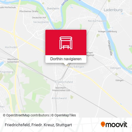 Friedrichsfeld, Friedr. Kreuz Karte