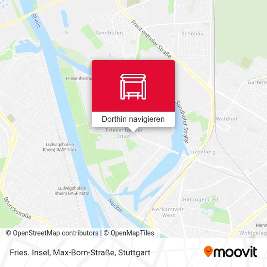 Fries. Insel, Max-Born-Straße Karte