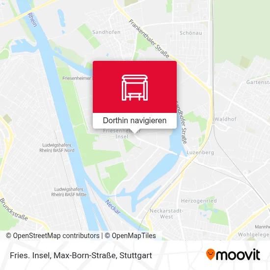 Fries. Insel, Max-Born-Straße Karte