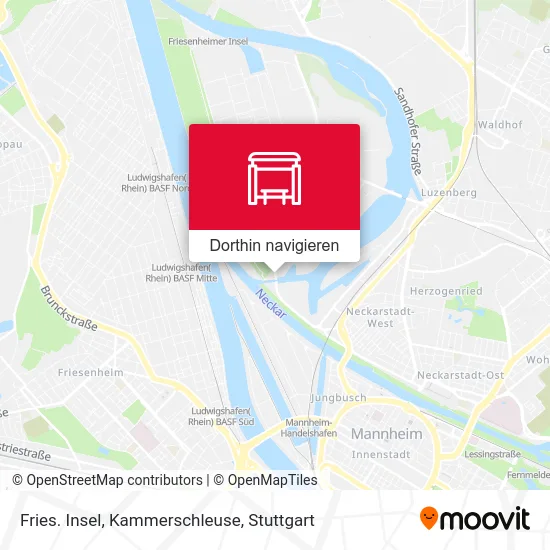 Fries. Insel, Kammerschleuse Karte