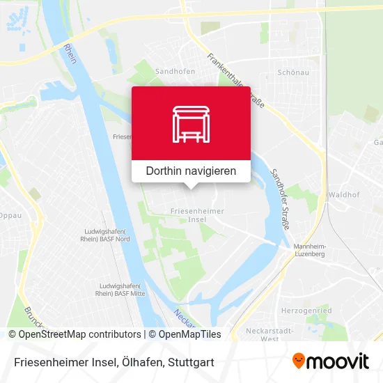 Friesenheimer Insel, Ölhafen Karte