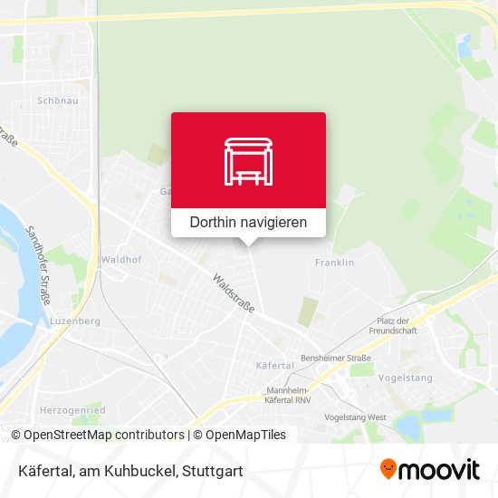 Käfertal, am Kuhbuckel Karte