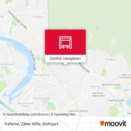 Käfertal, Zäher Wille Karte