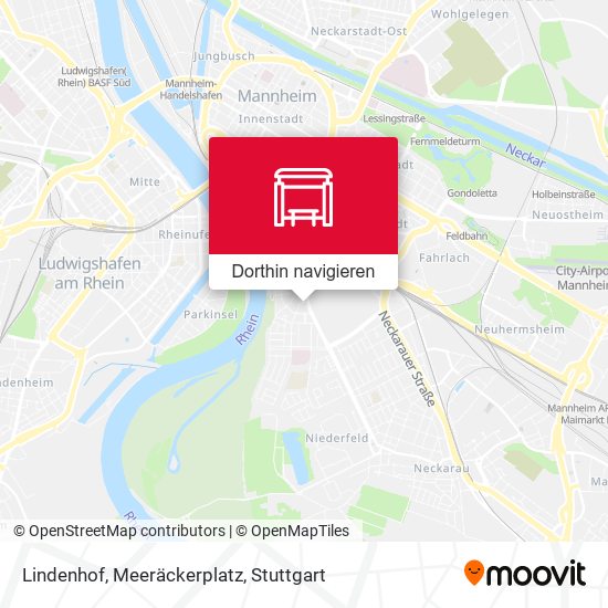 Lindenhof, Meeräckerplatz Karte