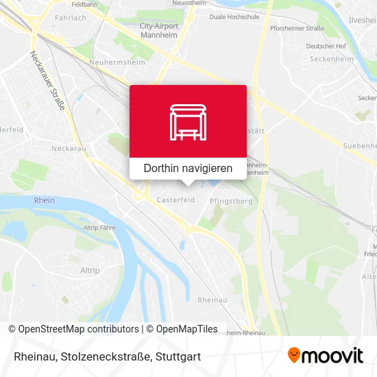 Rheinau, Stolzeneckstraße Karte