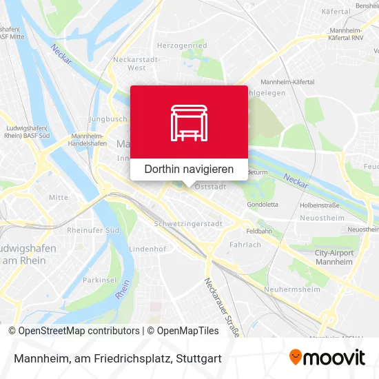 Mannheim, am Friedrichsplatz Karte