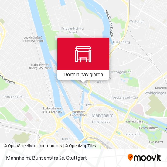 Mannheim, Bunsenstraße Karte