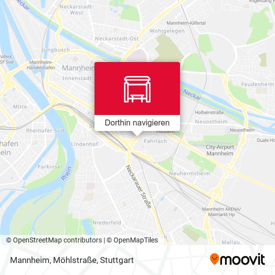 Mannheim, Möhlstraße Karte