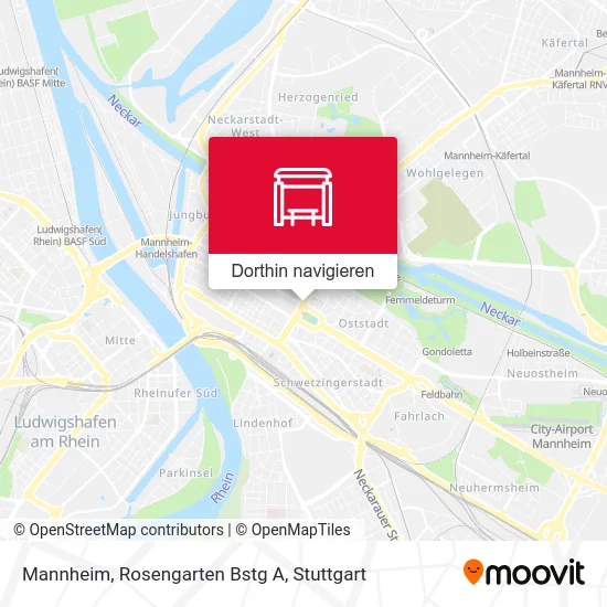 Mannheim, Rosengarten Bstg A Karte